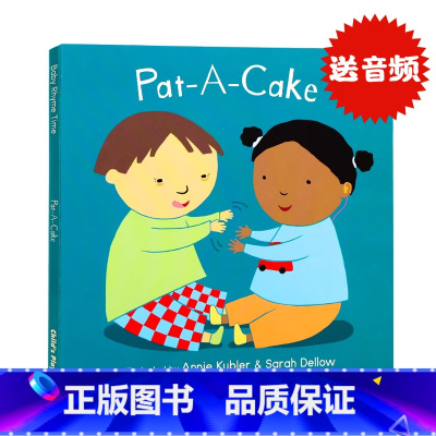 [正版]英文原版绘本 Pat A Cake 经典儿歌童谣韵文纸板书 低幼儿童英语早教启蒙 亲子互动读物 Child's
