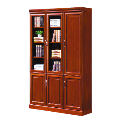 臻远ZY051426木质文件柜油漆贴木皮资料柜书柜 三门