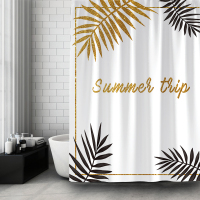 北欧ins浴帘防水防霉加厚浴室隔断帘卫生间干湿分离洗澡间挂帘子