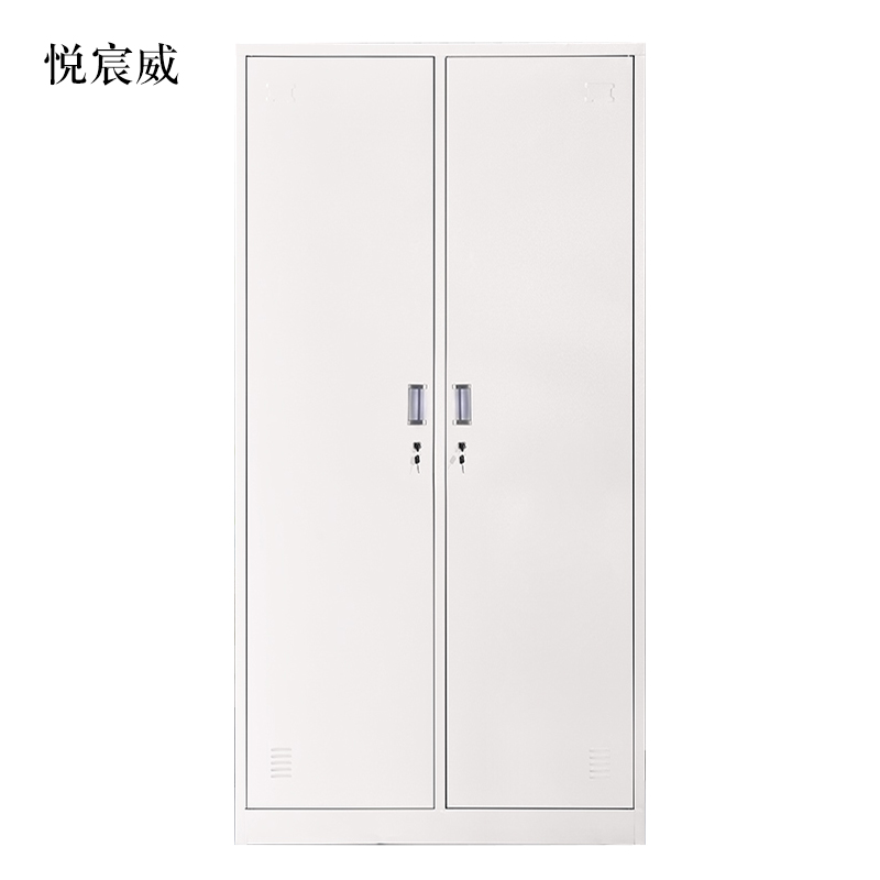 悦宸威加厚二门钢制更衣柜员工柜铁皮职工储物柜带锁存包柜鞋柜