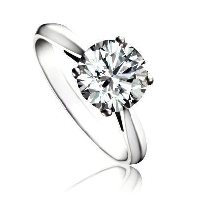 梦克拉Mkela18K金钻石订婚戒指求婚婚恋女戒依恋57分K-LK-M级50-59分