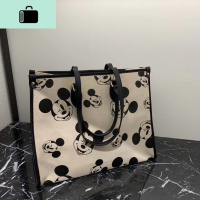 单肩大包女2020新款时尚百搭洋气高级感大容量托特包女包手提包NEW LAKE 米白色