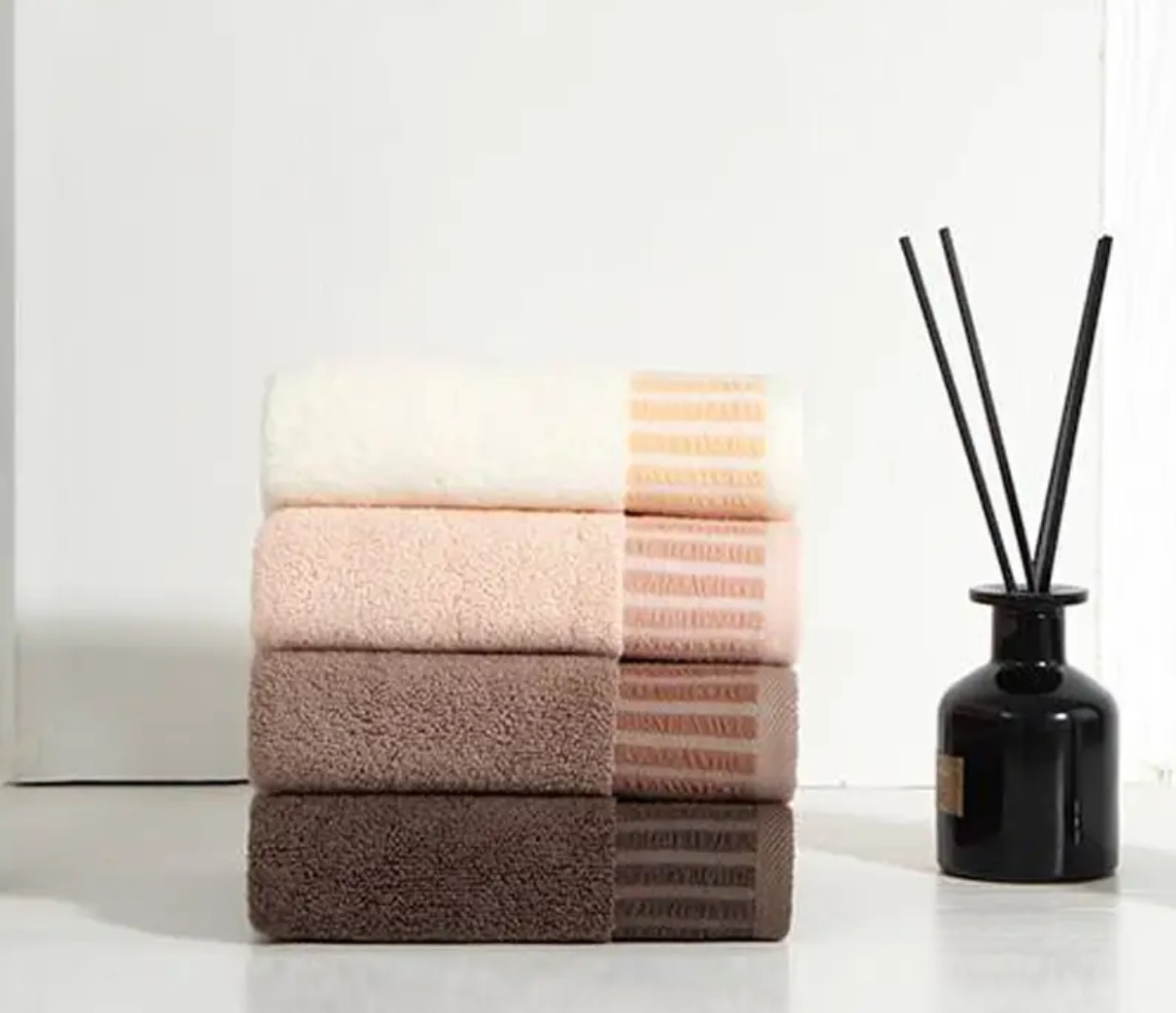 三利js902 悦焕面巾 34*72 100G 四件套礼盒套装套装伴手礼2025新款全棉纯棉高级JS902