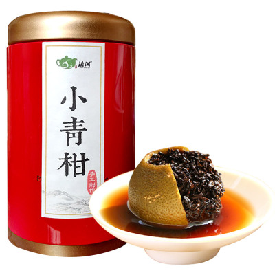 滇湘新会小青柑7年陈宫廷普洱陈皮普洱茶90g冲调茗茶黑茶