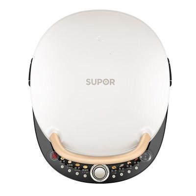 苏泊尔(SUPOR)电饼铛 电饼档 双面加热煎烤机烙饼锅 早餐机 五档火力可调蒸汽烤肉薄饼机升降烤盘 白色