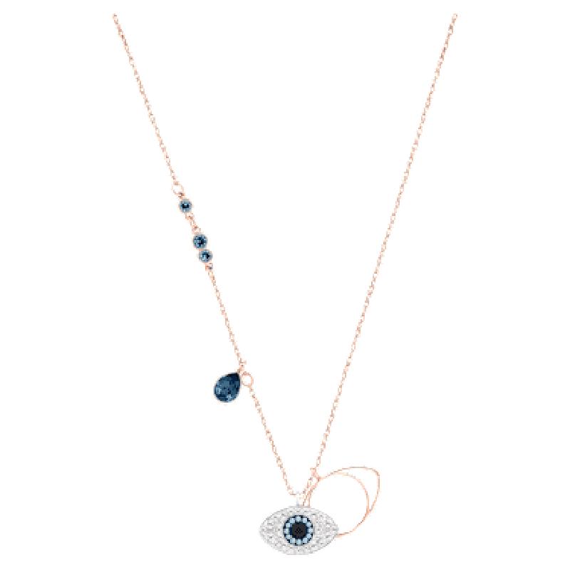 Swarovski/施华洛世奇Symbolica邪眼混镀项坠玫瑰金链条蓝晶时尚