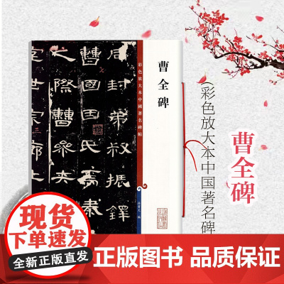曹全碑 彩色放大本中国著名碑帖 孙宝文 编 书法碑帖 篆刻字帖鉴赏 书法教材 毛笔字临摹字帖 正版图书籍 上海辞书出版社