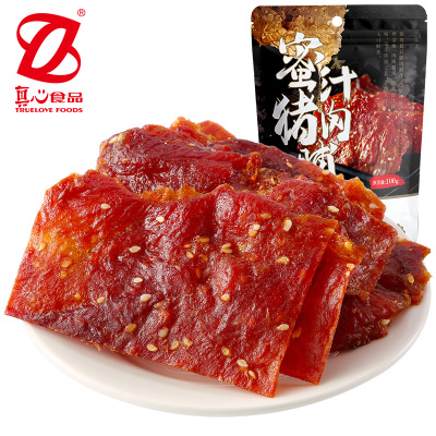 真心猪肉脯100g*3-靖江猪肉脯网红零食小吃散装肉干休闲食品