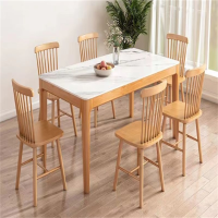 白寅 BY-YMSDZ-001原木色岩板餐桌 单桌[12mm加厚岩板]