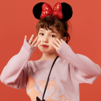 [2件2折价:41]米喜迪mecity童装春新款女童米奇休闲潮流洋气舒适可爱毛衣