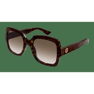 古驰(GUCCI)女士太阳镜黑框灰 lens偏光尼龙镜片时尚百搭配饰日常