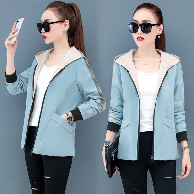 SUNTEK外套女春装2021年新款运动女装上衣春秋风衣女士百搭夹克短款外衣风衣