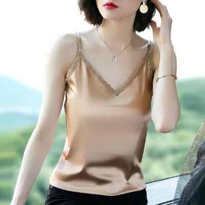新款蕾丝吊带背心女夏季内搭修身打底外穿性感上衣薄款威珺