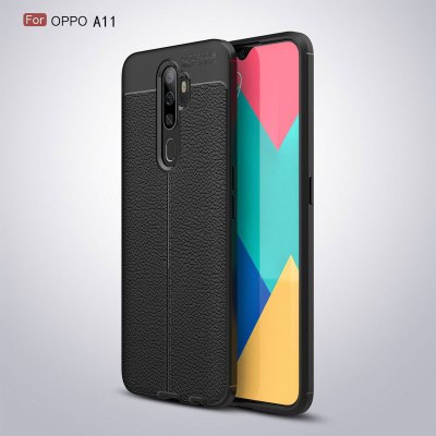 oppoa11手机壳 oppo a11保护硅胶套 a11软薄包镜头磨砂荔枝皮纹散热