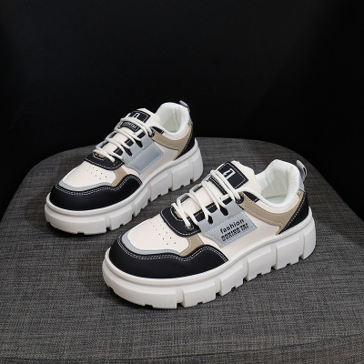 2025春季小白鞋新款韩版ins女学生增高厚底运动板鞋休闲鞋女