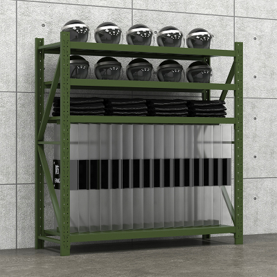 臻远盾牌架安防安保装备置物架战备物资架中型货架 每层平均承重200kg