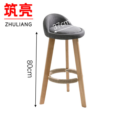 筑亮 实木高脚凳 A112 把