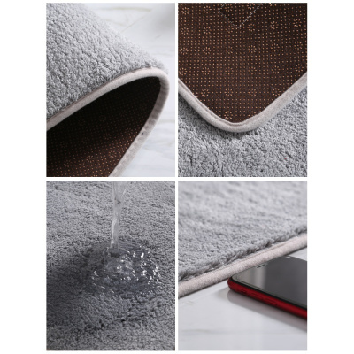 美帮汇进地垫垫 家用卫生间地毯浴室防滑垫入户垫吸水脚垫子色