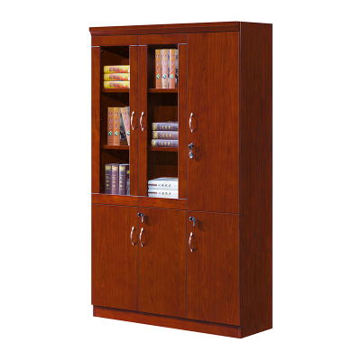 臻远ZY051420木质文件柜油漆贴木皮资料柜书柜 三门
