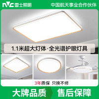 雷士照明[全光谱大尺寸]语音智控LED吸顶灯现代简约客厅卧室书房时尚创意双层透光轻奢大尺寸全屋灯具套餐