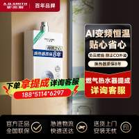 AO史密斯13升燃气热水器佳尼特 不锈钢换热器8年包换 精控恒温 抗风防冻JSQ26-TC1