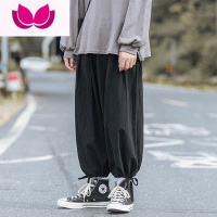 七斓古着vintage山本风裤子男直筒宽松阔腿裤日系oversize灯笼裤