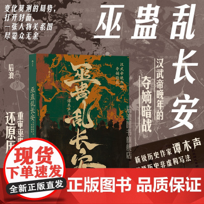 巫蛊乱长安 汉武帝晚年的夺嫡暗战 谭木声 著 汉武帝晚年的政治乱局 重审巫蛊之祸来龙去脉 秦汉史中国史大众读物历史