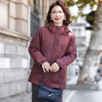 新款妈妈羽绒服40-60岁中老年女士休闲保暖90绒鸭绒服50岁衣服冬