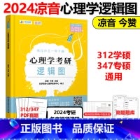 2024凉音考研专业课心理学逻辑图 逻辑思维导图 今赞 心理学考研大纲解析 347和312硕士应用心理硕士练习题模 [正
