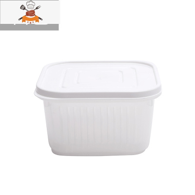 敬平葱花姜片大蒜冰箱水果蔬菜收纳盒厨房带盖沥水储物盒密封盒保鲜盒