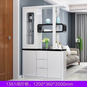 森美人入户家用客厅玄关柜进鞋柜简约现代超薄烤漆隔断柜大容量厅柜