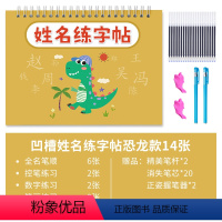 凹槽恐龙款[带笔顺全名练习](备注宝宝姓名) [正版]凹槽名字姓名练字帖定制幼儿园控笔训练入门练字学前班字帖笔画笔顺