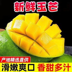 [西沛生鲜]正宗越南玉芒 净重4.5斤 单果300g+ 青皮特级大芒果金煌芒爆甜新鲜应季水果热带