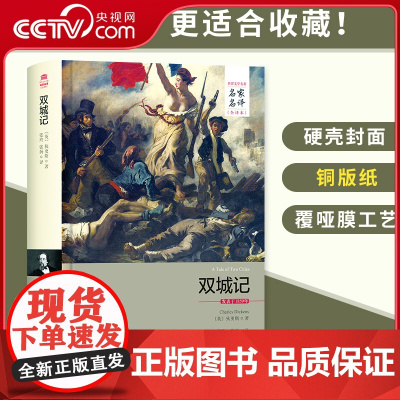 [央视网]双城记 名家名译全译本 中文版硬壳精装无删减世界经典文学名著青少年版小说书籍初高中课外读物原著原版全新书籍 3