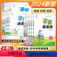 [3本]语文+数学 苏科版+英语 译林版 七年级下 [正版]2024版非常课课通七八九年级789年数学语文英语上册下册苏