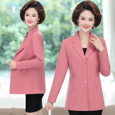 广赫2020新款中年女春装西装妈妈洋气风衣40岁50中老年人春秋大码外套风衣