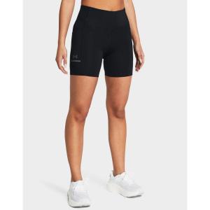 安德玛(under armour)运动短裤吸汗透气四向弹力高腰女式休闲跑步健身