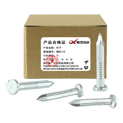 昡 钉子 钢钉3寸 个