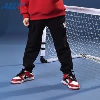 [新品5折价:89元]铅笔俱乐部童装2025年秋装新款男童裤子中大童针织运动裤儿童百搭长裤