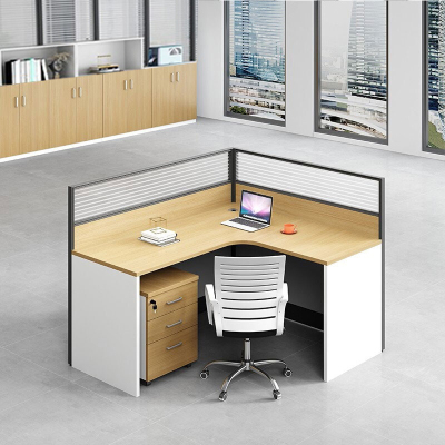 绵冠MIANGUAN职员位屏风办公桌职员办公桌简约现代电脑桌员工桌