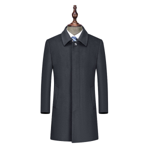 天鸣 中长款男款50羊毛大衣TM5012 42A-54D 件 42A-54D 下单请备注尺码