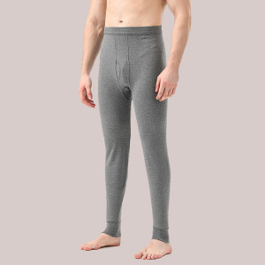 100%棉男士秋冬保暖秋裤纯棉男修身加绒保暖裤全棉打底棉毛裤衬裤