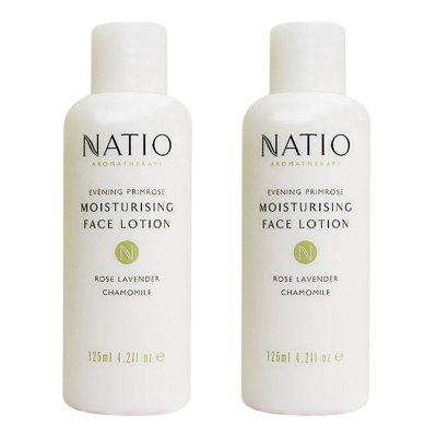 NATIO娜缇欧保湿补水面部护理香薰月见草平衡保湿乳液面霜125ml*2瓶