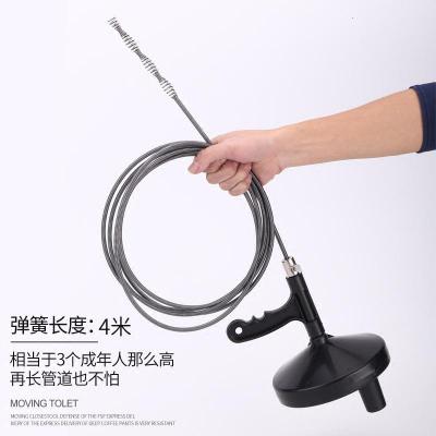 手摇通下水道工具捅便机厨房厕所金铂喜家用掏管道堵塞通马桶疏通器