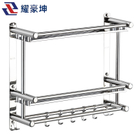 耀豪坤 304双层特厚40cm毛巾架TRE-9/个