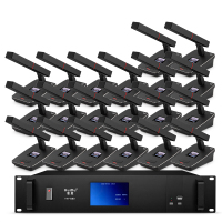 惠度(HuiDu)专业有线数字手拉手方管会议麦克风 YH-880(1+20)(销售单位:套)