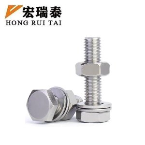 宏瑞泰 不锈钢六角螺栓带母A2-70 M18*120 个
