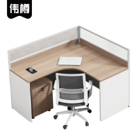 伟樽屏风工位单人位带柜椅140*120*110cm套