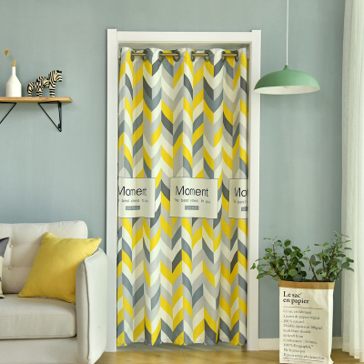 免打孔帘闪电客隔断帘挡风试衣间卧室遮挡厨Moment菱角（适合门宽75-110cm用）门帘宽150高180cm送伸缩