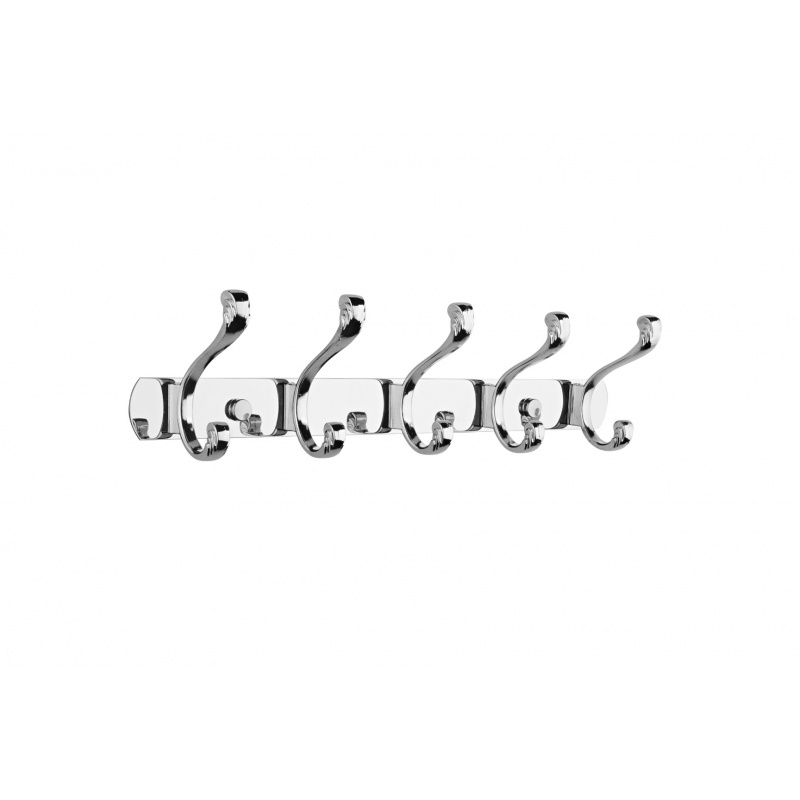 挂钩后衣闪电客帽钩衣柜卫生间挂钩壁挂墙壁挂衣钩 如意钩5钩-45cm